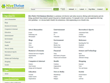 Tablet Screenshot of hivethrive.com